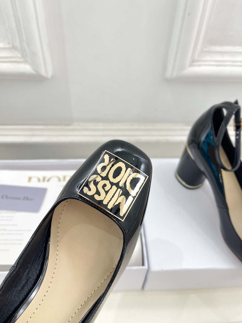 Dior KDV266VNI Miss Dior Pump 80mm Patent Calfskin D82984
