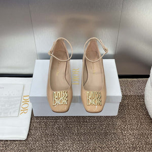 Dior KDV266VNI Miss Dior Pump Apricot Patent Calfskin D82962 - Euro 35=US 4 - View 1
