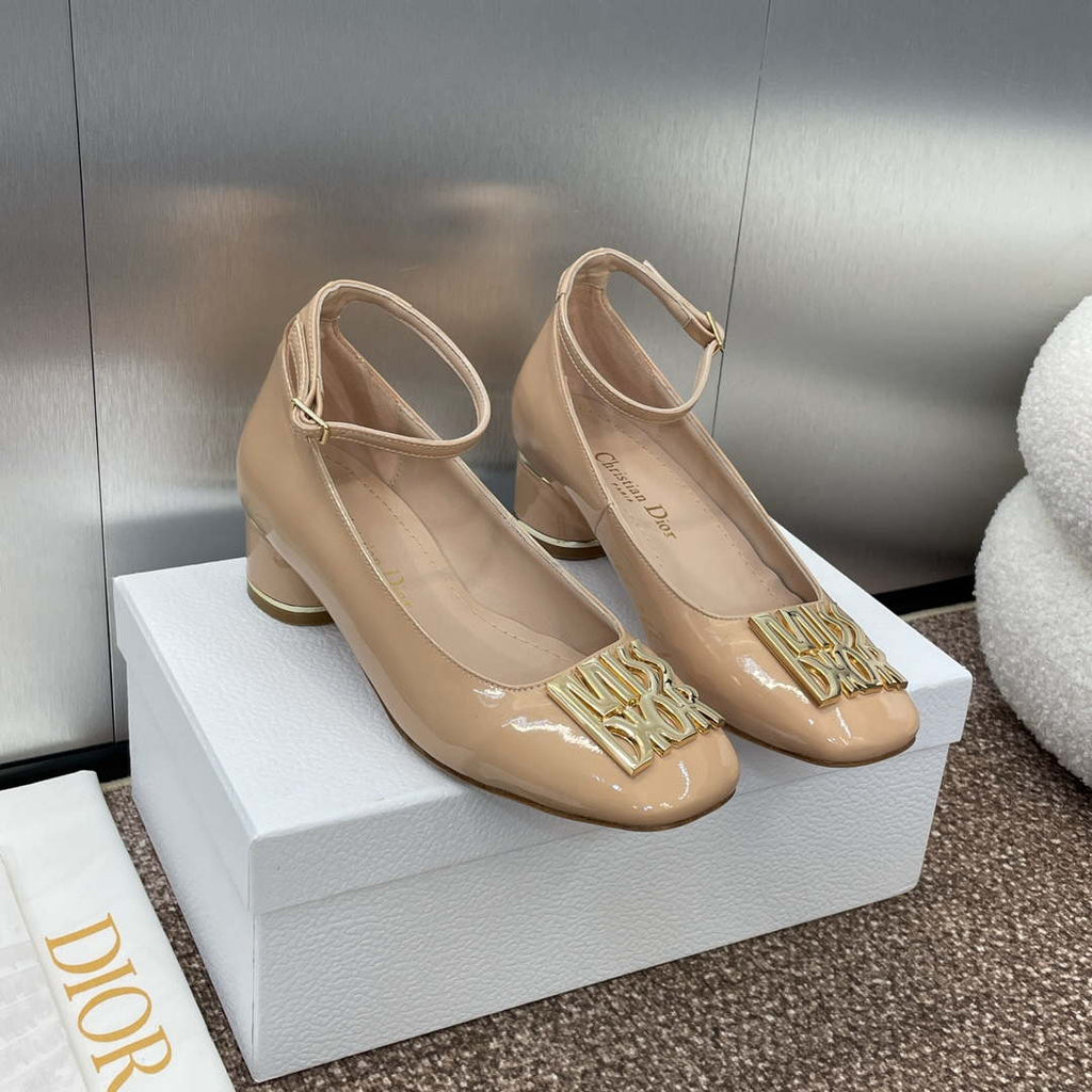 Dior KDV266VNI Miss Dior Pump Apricot Patent Calfskin D82962