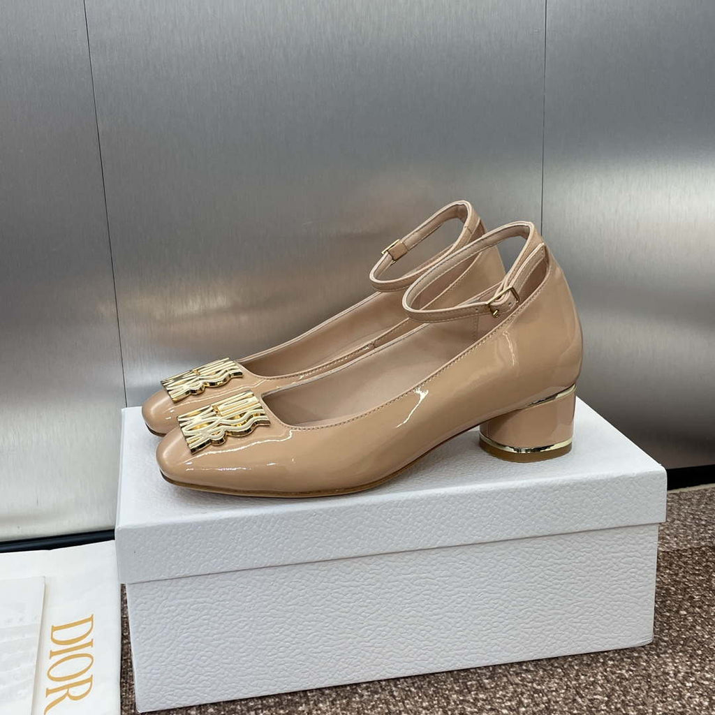 Dior KDV266VNI Miss Dior Pump Apricot Patent Calfskin D82962