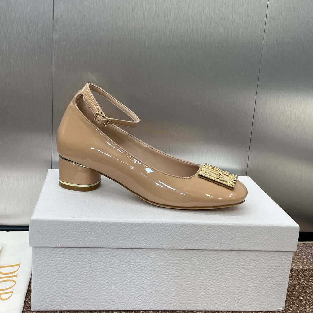 Dior KDV266VNI Miss Dior Pump Apricot Patent Calfskin D82962