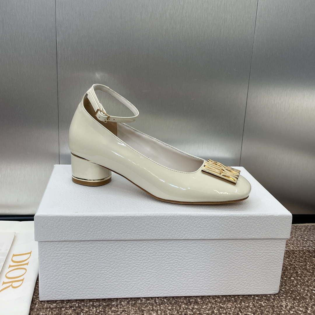 Dior KDV266VNI Miss Dior Pump Beige Patent Calfskin D82961