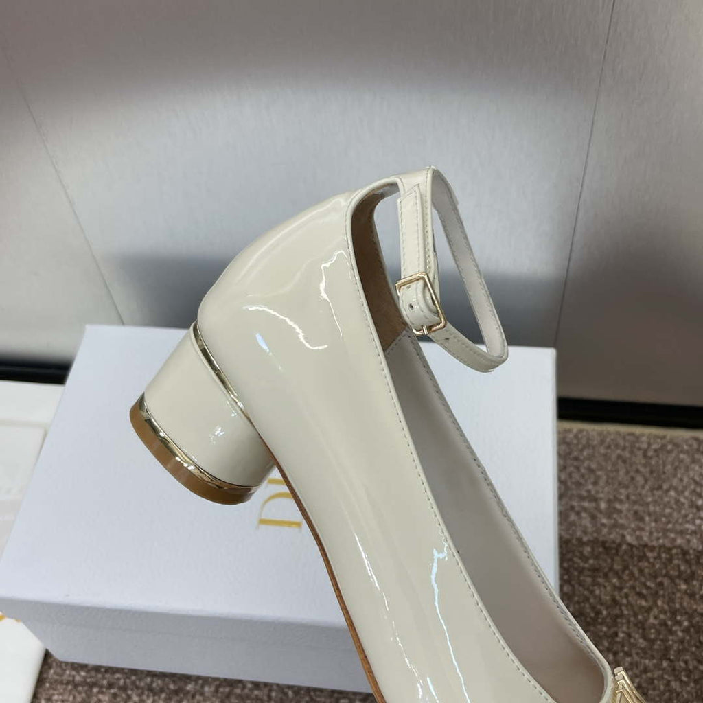 Dior KDV266VNI Miss Dior Pump Beige Patent Calfskin D82961