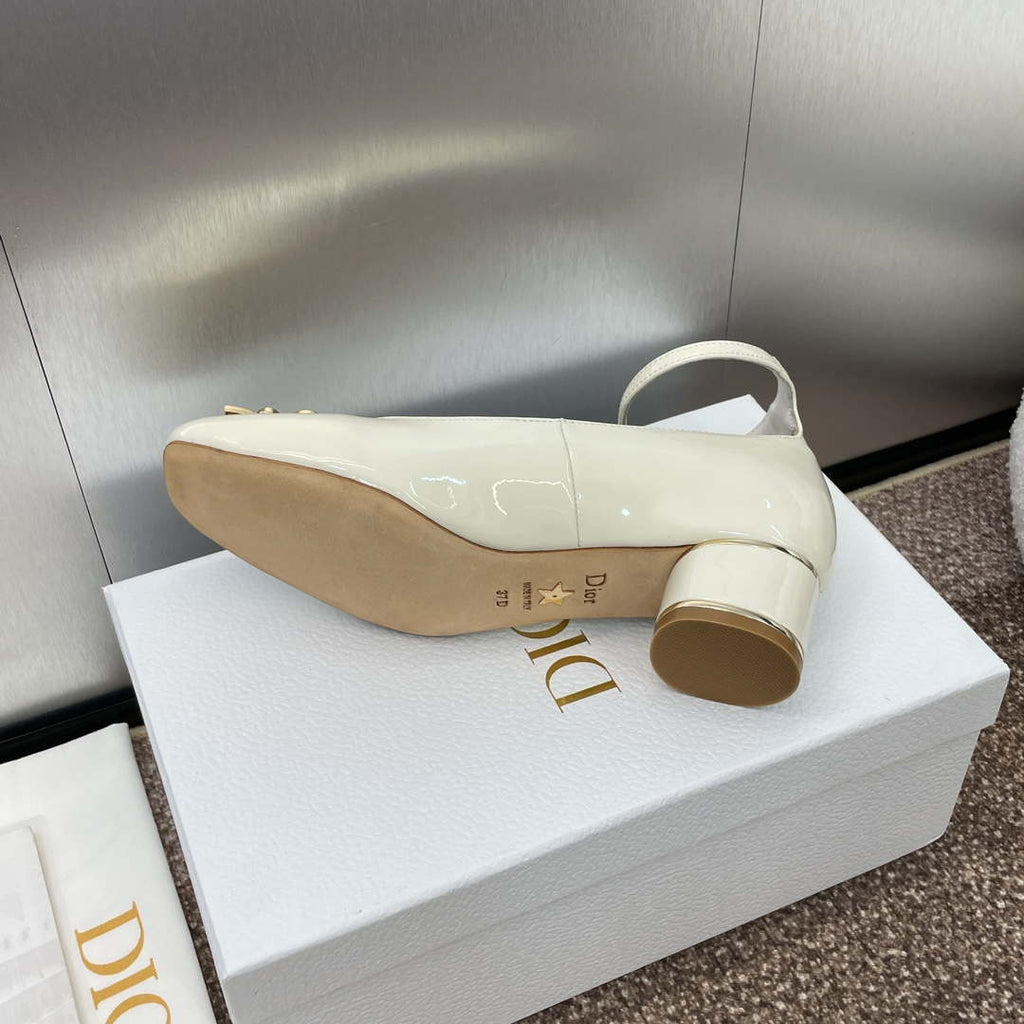 Dior KDV266VNI Miss Dior Pump Beige Patent Calfskin D82961