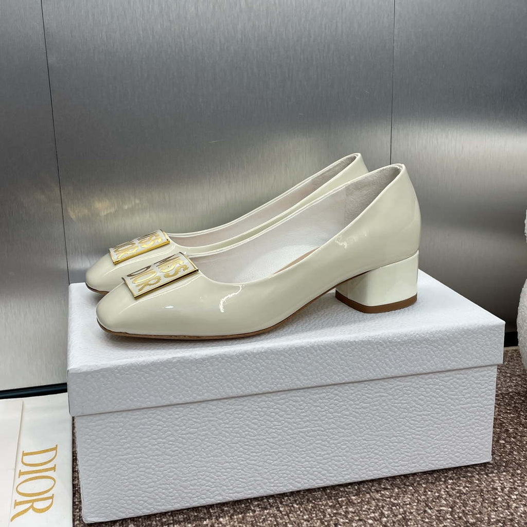 Dior KDV266VNI Miss Dior Pump Beige Patent Calfskin D82965