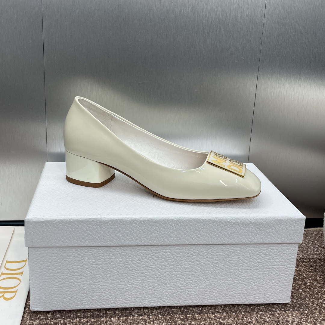 Dior KDV266VNI Miss Dior Pump Beige Patent Calfskin D82965