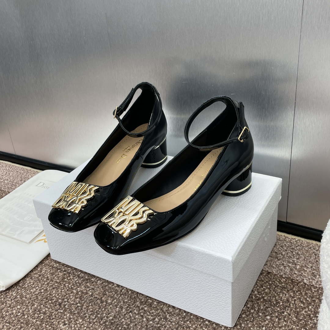 Dior KDV266VNI Miss Dior Pump Black Patent Calfskin D82960