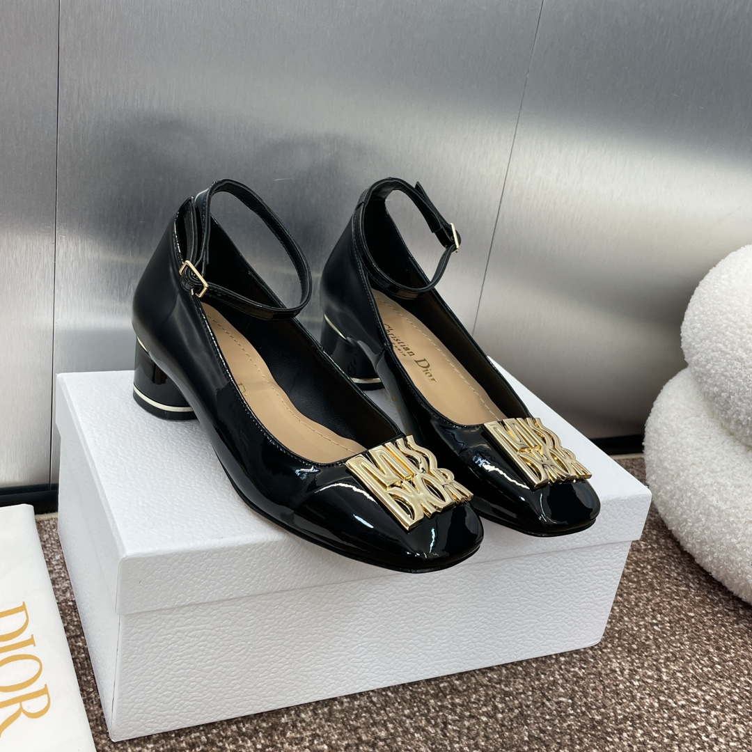Dior KDV266VNI Miss Dior Pump Black Patent Calfskin D82960