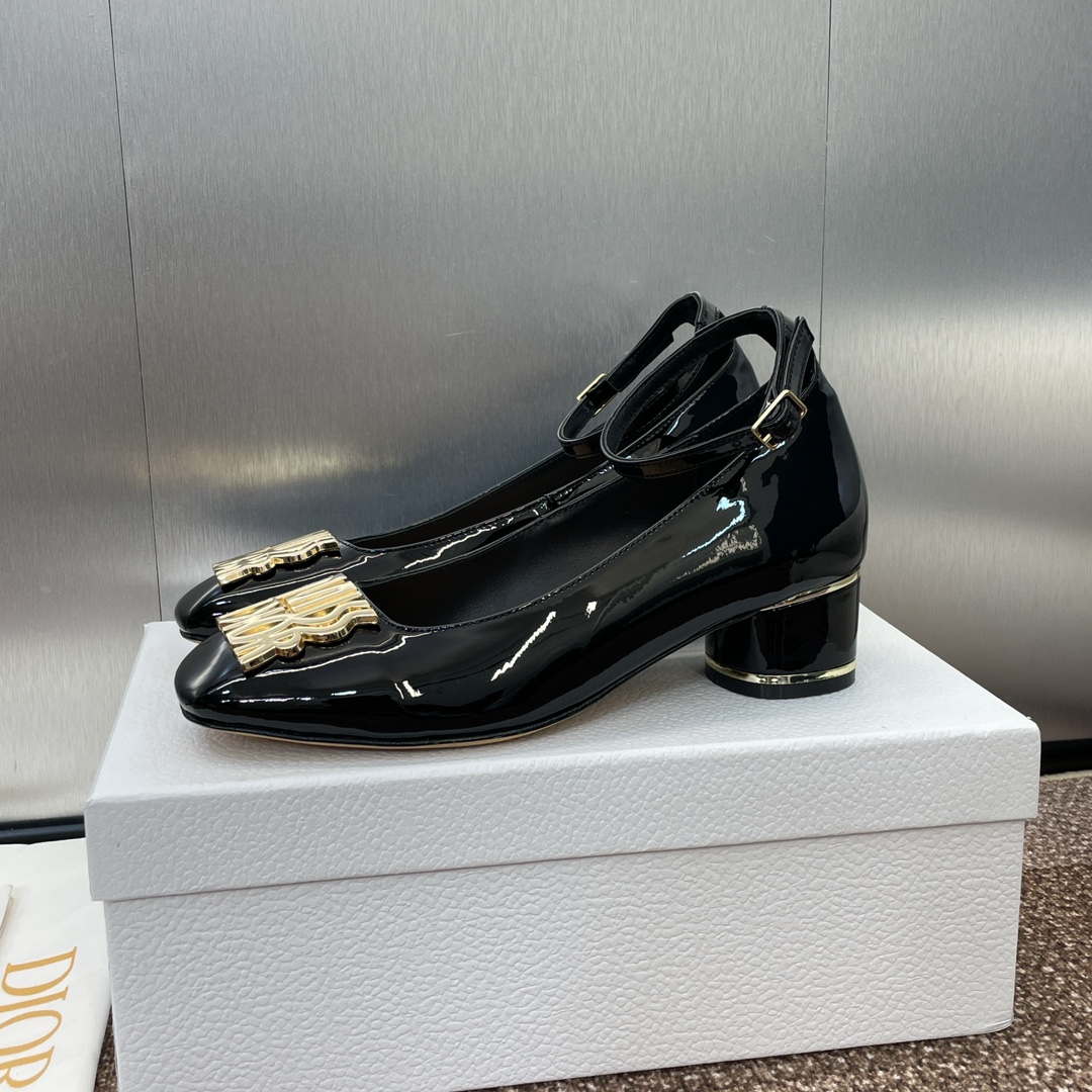 Dior KDV266VNI Miss Dior Pump Black Patent Calfskin D82960
