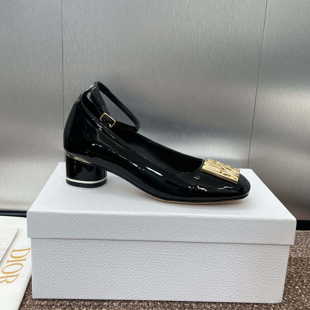 Dior KDV266VNI Miss Dior Pump Black Patent Calfskin D82960