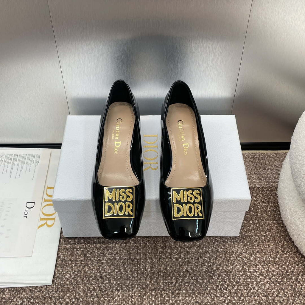 Dior KDV266VNI Miss Dior Pump Black Patent Calfskin D82966