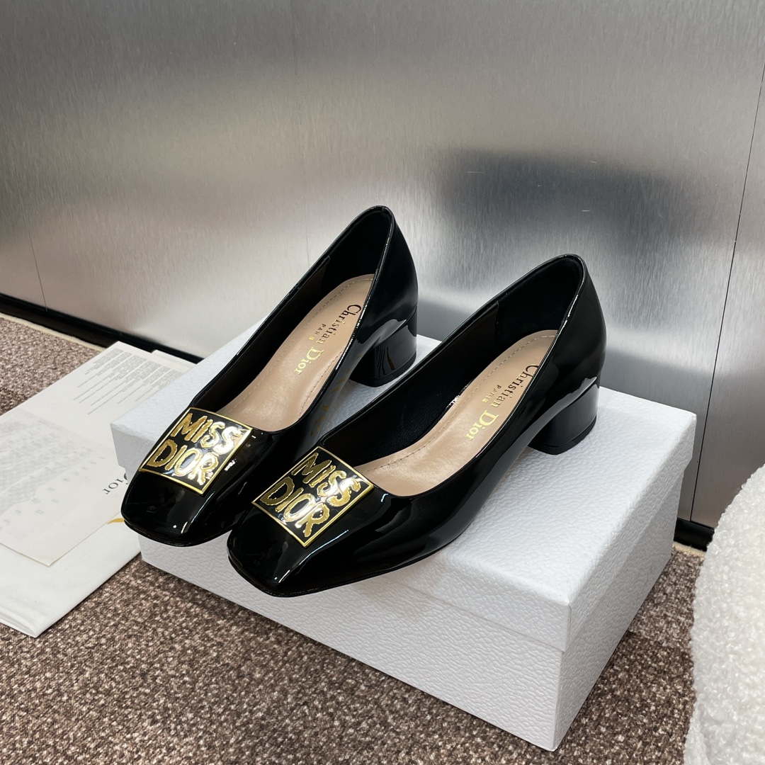 Dior KDV266VNI Miss Dior Pump Black Patent Calfskin D82966