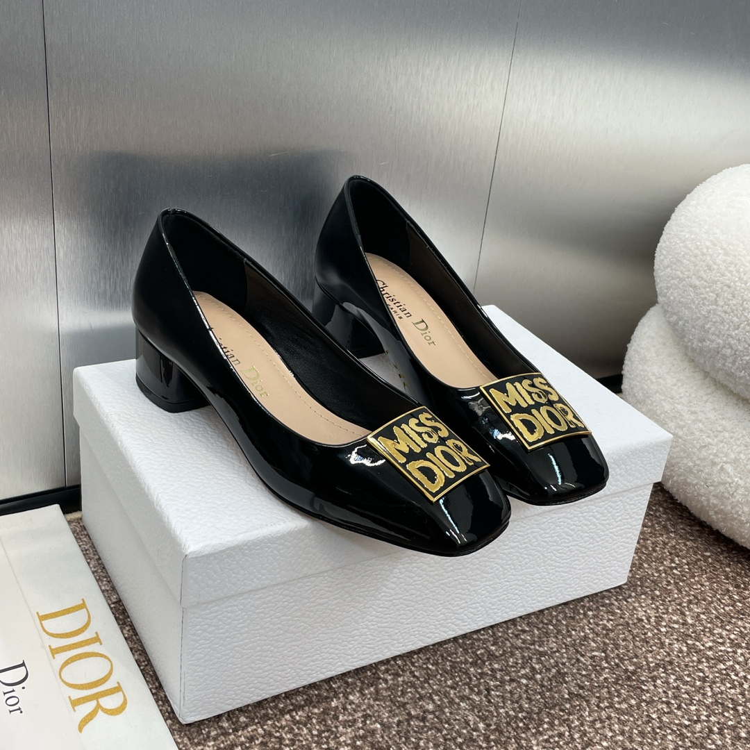 Dior KDV266VNI Miss Dior Pump Black Patent Calfskin D82966
