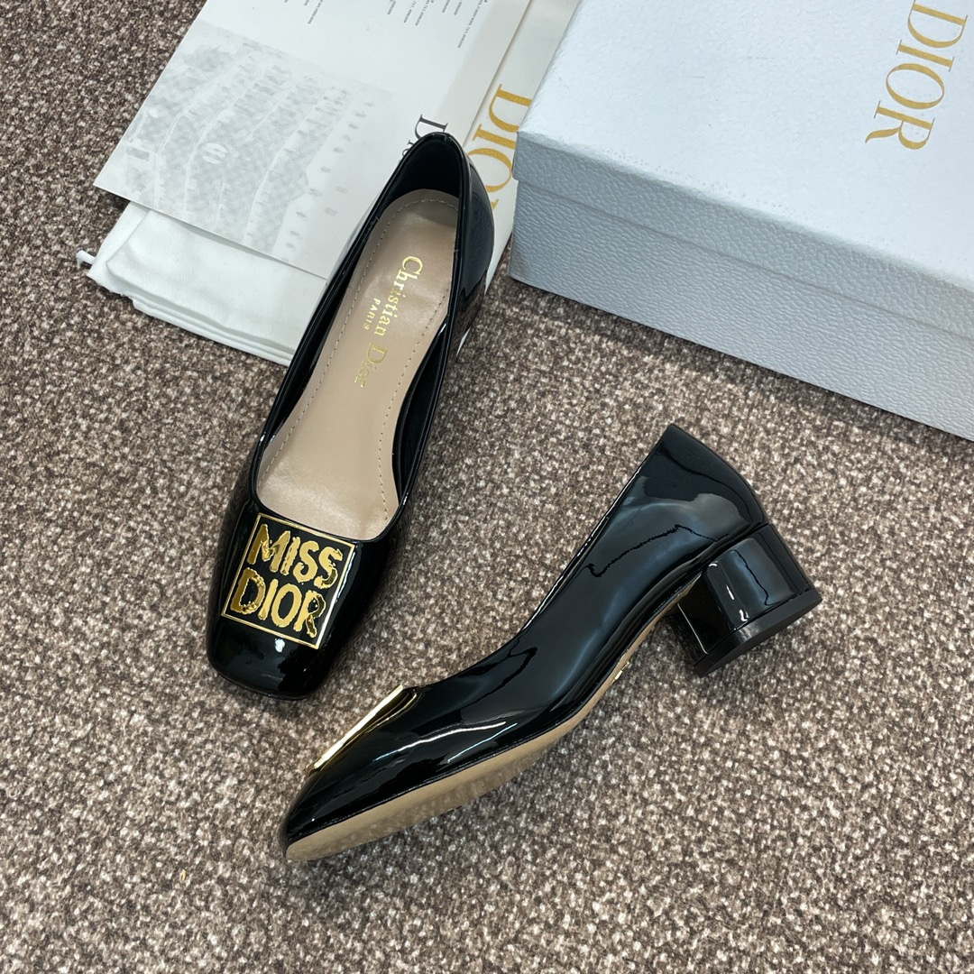 Dior KDV266VNI Miss Dior Pump Black Patent Calfskin D82966