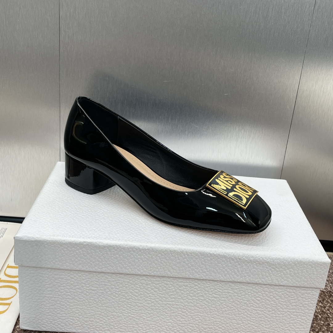 Dior KDV266VNI Miss Dior Pump Black Patent Calfskin D82966