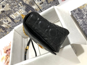 Dio rM9243 Large Caro Bag Calfskin black logo gold - Default Title - View 3