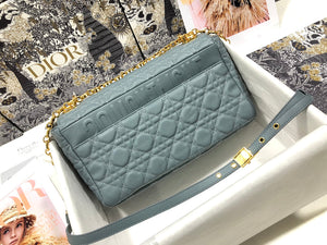 Dior M9243 Large Caro Bag Calfskin Blue - Default Title - View 2