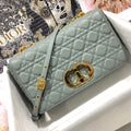 Dior M9243 Large Caro Bag Calfskin Gray - Default Title - View 1