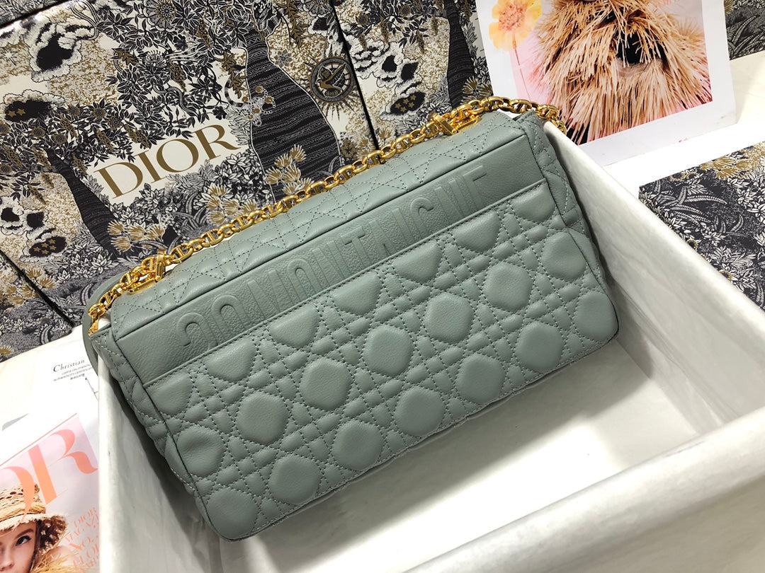 Dior M9243 Large Caro Bag Calfskin Gray - Default Title - View 2