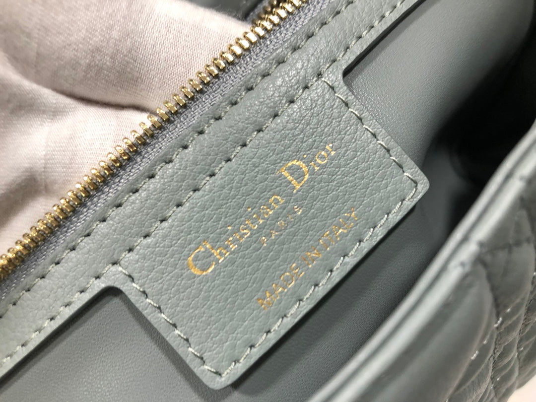 Dior M9243 Large Caro Bag Calfskin Gray - Default Title - View 9