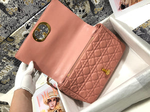 Dior Large Caro Bag M9243 Calfskin Pink Gold - Default Title - View 7