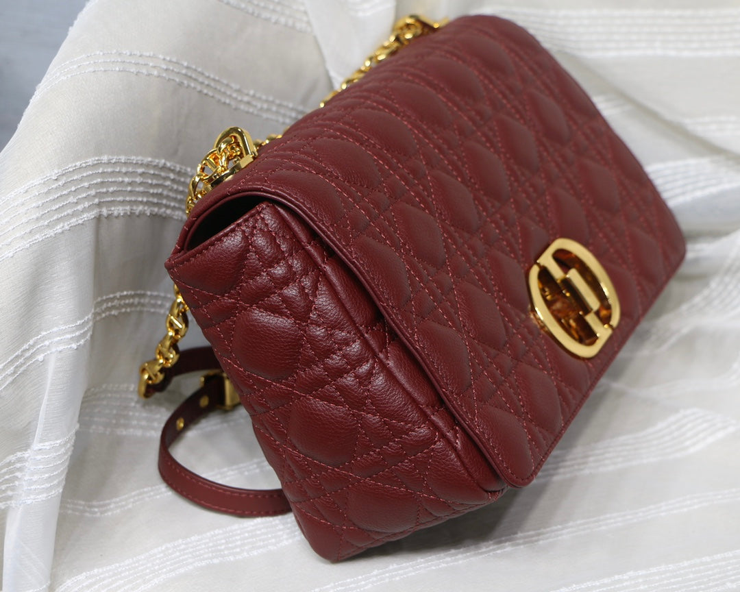 Dior M9243 Large Caro Bag Calfskin Red - Default Title - View 6