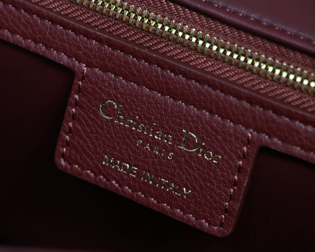 Dior M9243 Large Caro Bag Calfskin Red