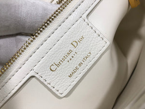 Dior Large Caro Bag M9243 Calfskin white Gold - Default Title - View 9