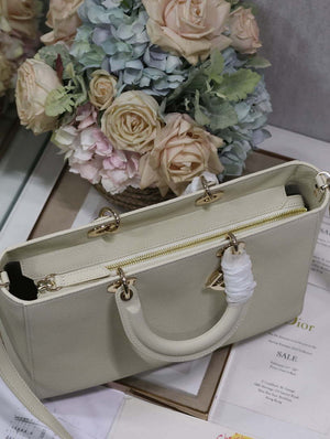 Dior M1152 Large Lady D-Sire My ABCDior Bag Beige Bull Leather - Default Title - View 7