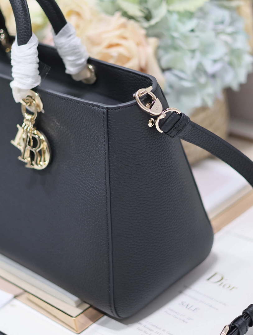 Dior M1152 Large Lady D-Sire My ABCDior Bag Black Bull Leather - Default Title - View 4