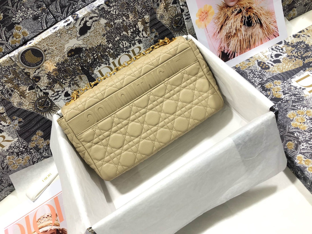 Dior M9243 Large Caro Bag Calfskin Apricot - Default Title - View 2