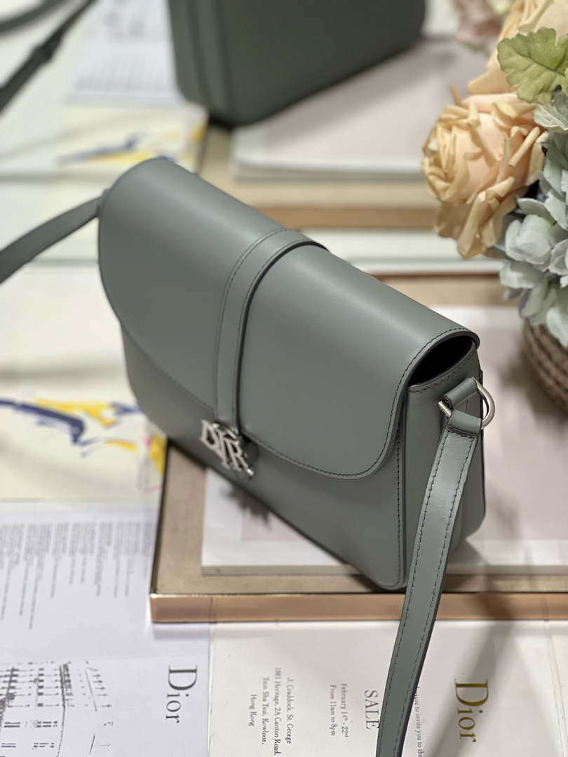 Dior M0051 Crossbody Men Bag Smooth Calfskin Gray - Default Title - View 3