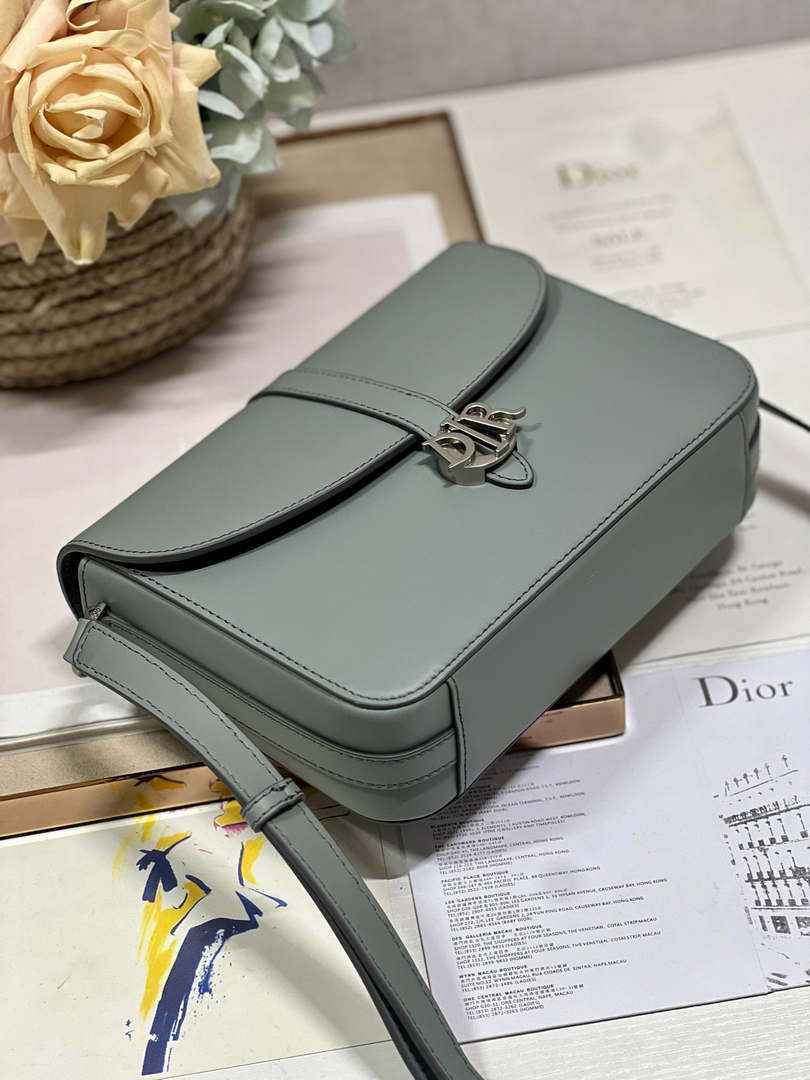 Dior M0051 Crossbody Men Bag Smooth Calfskin Gray