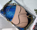 Dior M0446 Dior Saddle Bag M0447 Apricot Grained Calfskin - luxibagsmall