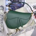 Dior M0446 Dior Saddle Bag M0447 Green Grained Calfskin - luxibagsmall