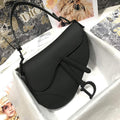 Dior M0446 Dior Saddle Bag M0447 Black Ultramatte Calfskin - shop2bag