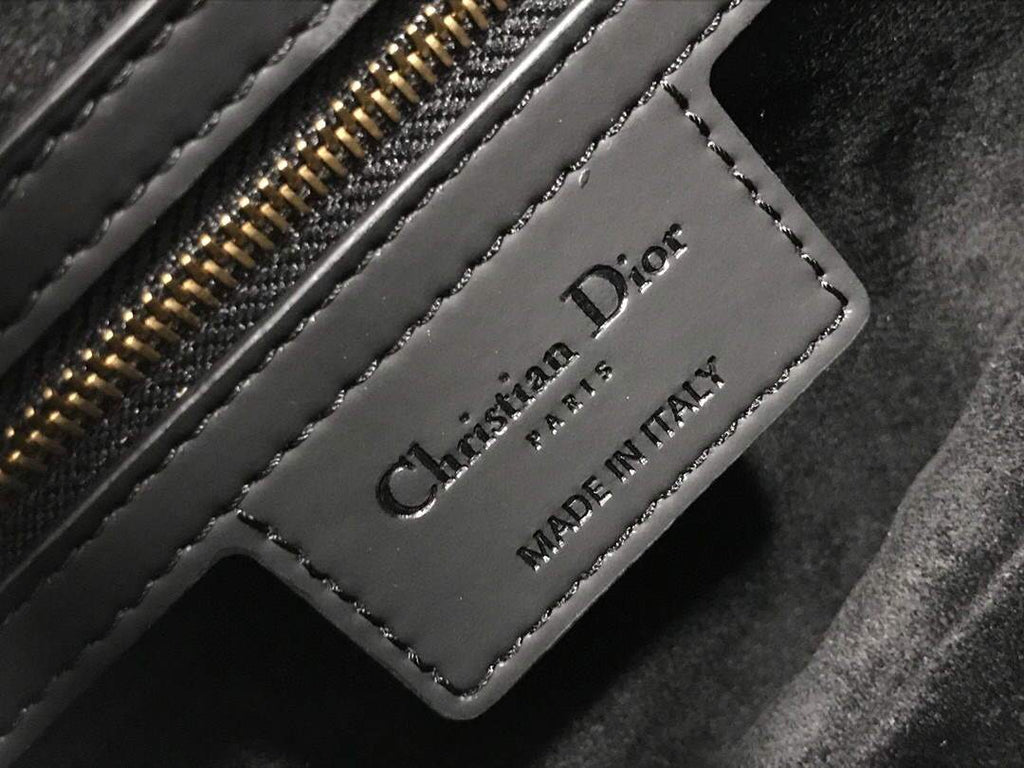 Dior M0446 Dior Saddle Bag M0447 Black Ultramatte Calfskin - shop2bag