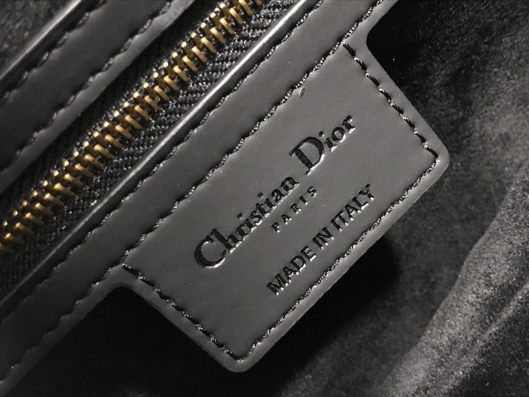 Dior M0446 Dior Saddle Bag M0447 Black Ultramatte Calfskin - shop2bag