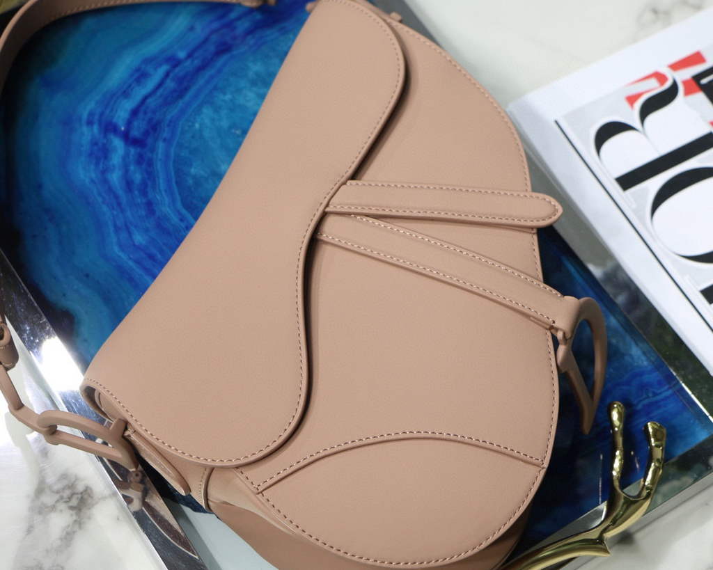 Dior M0446 Dior Saddle Bag M0447 Pink Ultramatte Calfskin