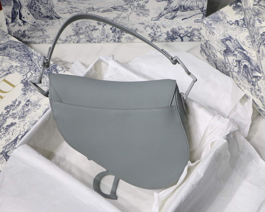 Dior M0446 Dior Saddle Bag M0447 Blue Ultramatte Calfskin
