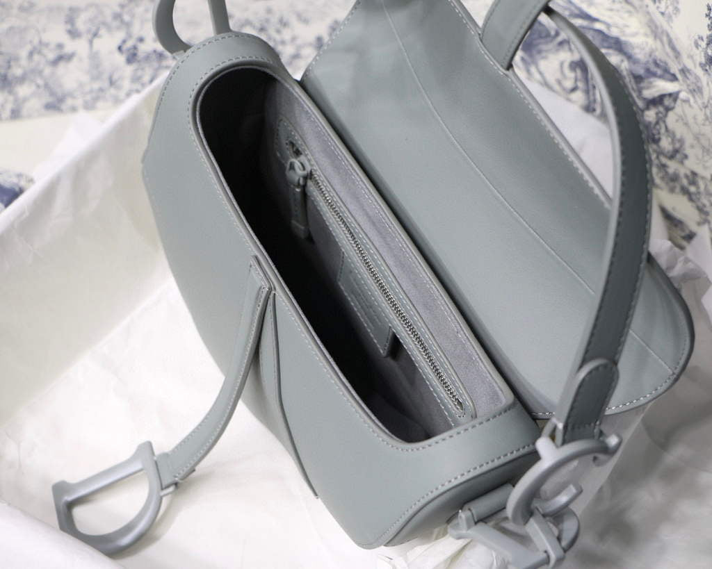 Dior M0446 Dior Saddle Bag M0447 Blue Ultramatte Calfskin