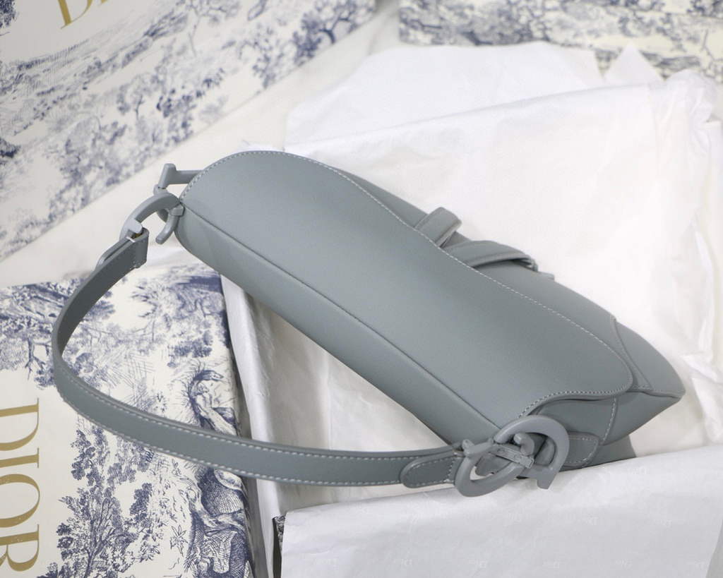 Dior M0446 Dior Saddle Bag M0447 Blue Ultramatte Calfskin