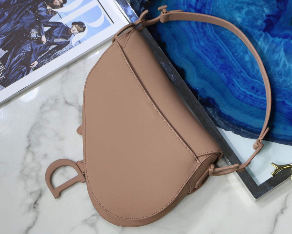 Dior M0446 Dior Saddle Bag M0447 Pink Ultramatte Calfskin