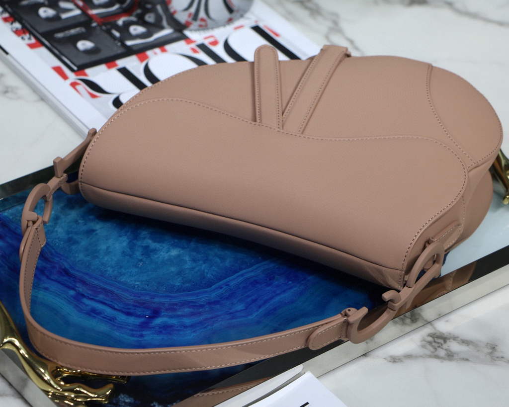 Dior M0446 Dior Saddle Bag M0447 Pink Ultramatte Calfskin