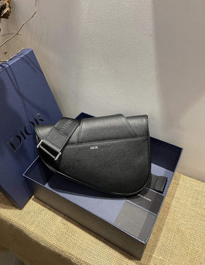 Dior M0446 Saddle Bag Dior Calfskin Bag Black - Default Title - View 6
