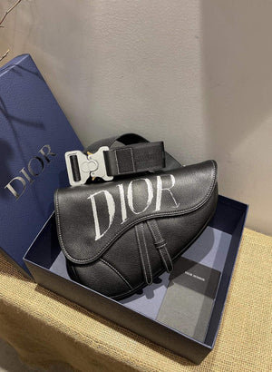 Dior M0446 Saddle Bag Dior Calfskin Bag Black - Default Title - View 9