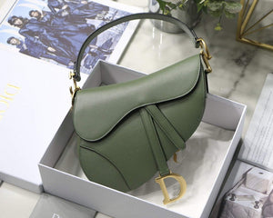 Dior M0446 Saddle Bag Dior Calfskin Bag Green - Default Title - View 1
