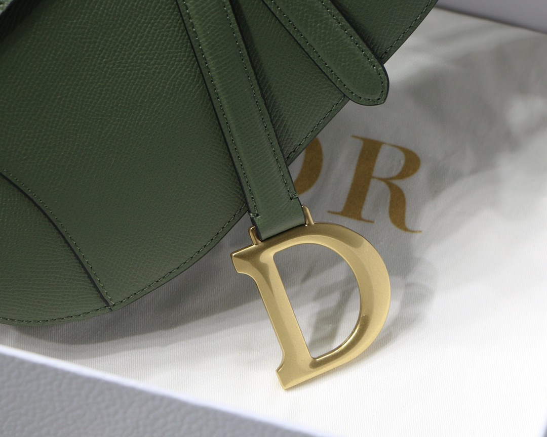 Dior M0446 Saddle Bag Dior Calfskin Bag Green - Default Title - View 3