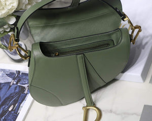 Dior M0446 Saddle Bag Dior Calfskin Bag Green - Default Title - View 9