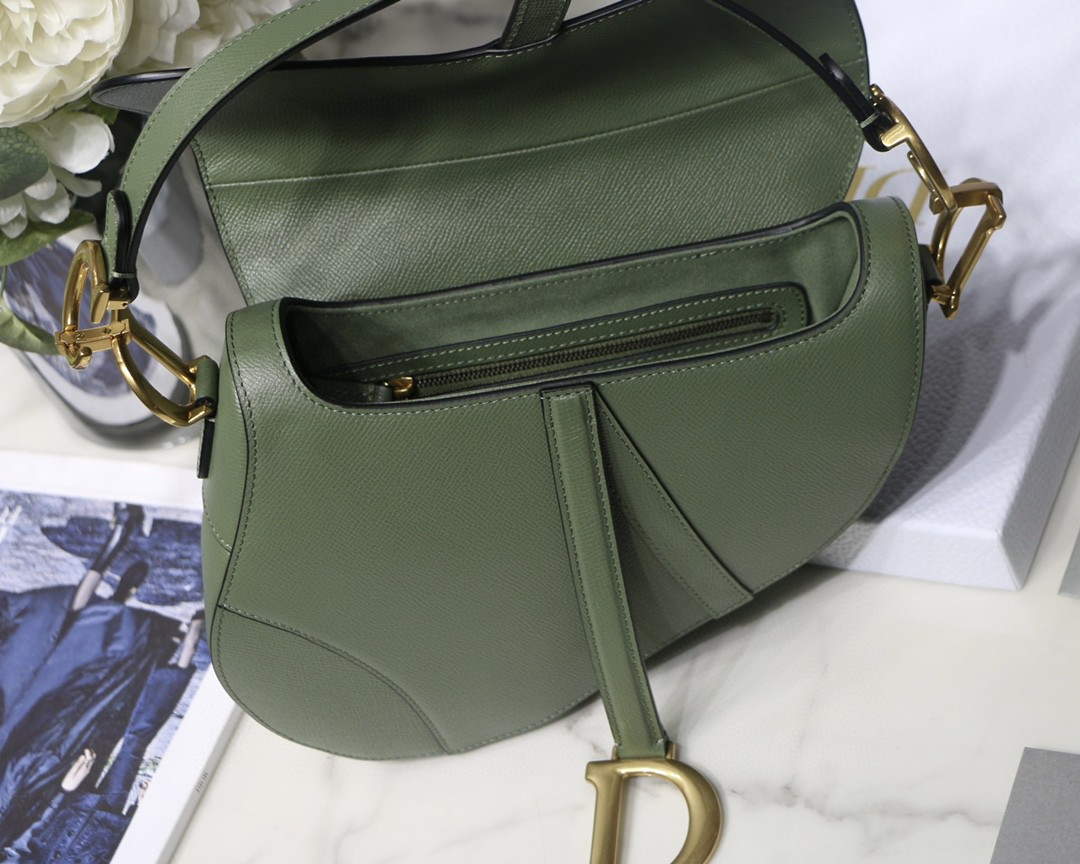 Dior M0446 Saddle Bag Dior Calfskin Bag Green